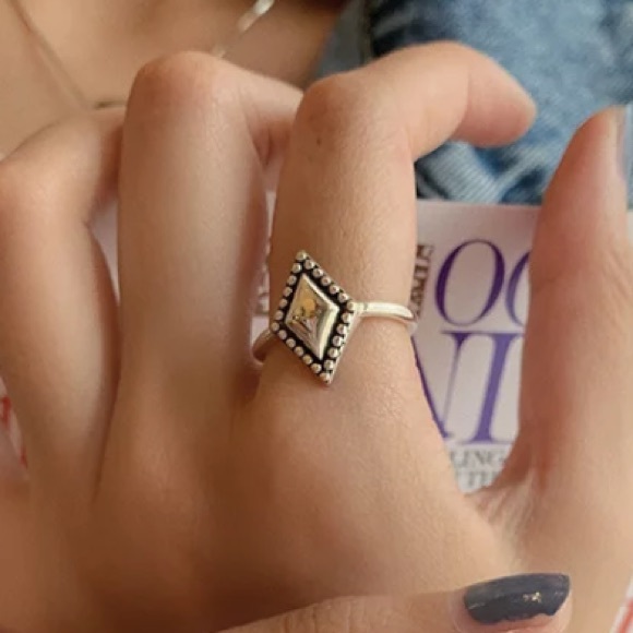 🔷Insta square sterling silver ring - Picture 6 of 7